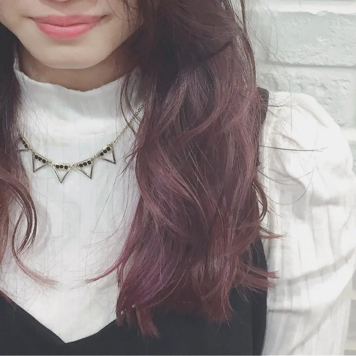 ロング カラー グラデーションカラー ピンクカラー パープルカラー ヘアカラー 井上 美奈子のヘアスタイル