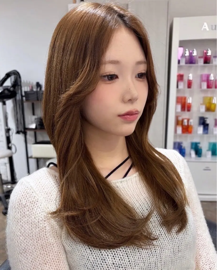 ロング レイヤーカット 札幌美容室♡西塔 瑠音🎀のヘアスタイル