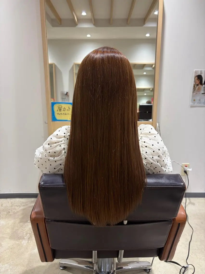 縮毛矯正🧚🏻♀️+メンテナンスTR✨の写真