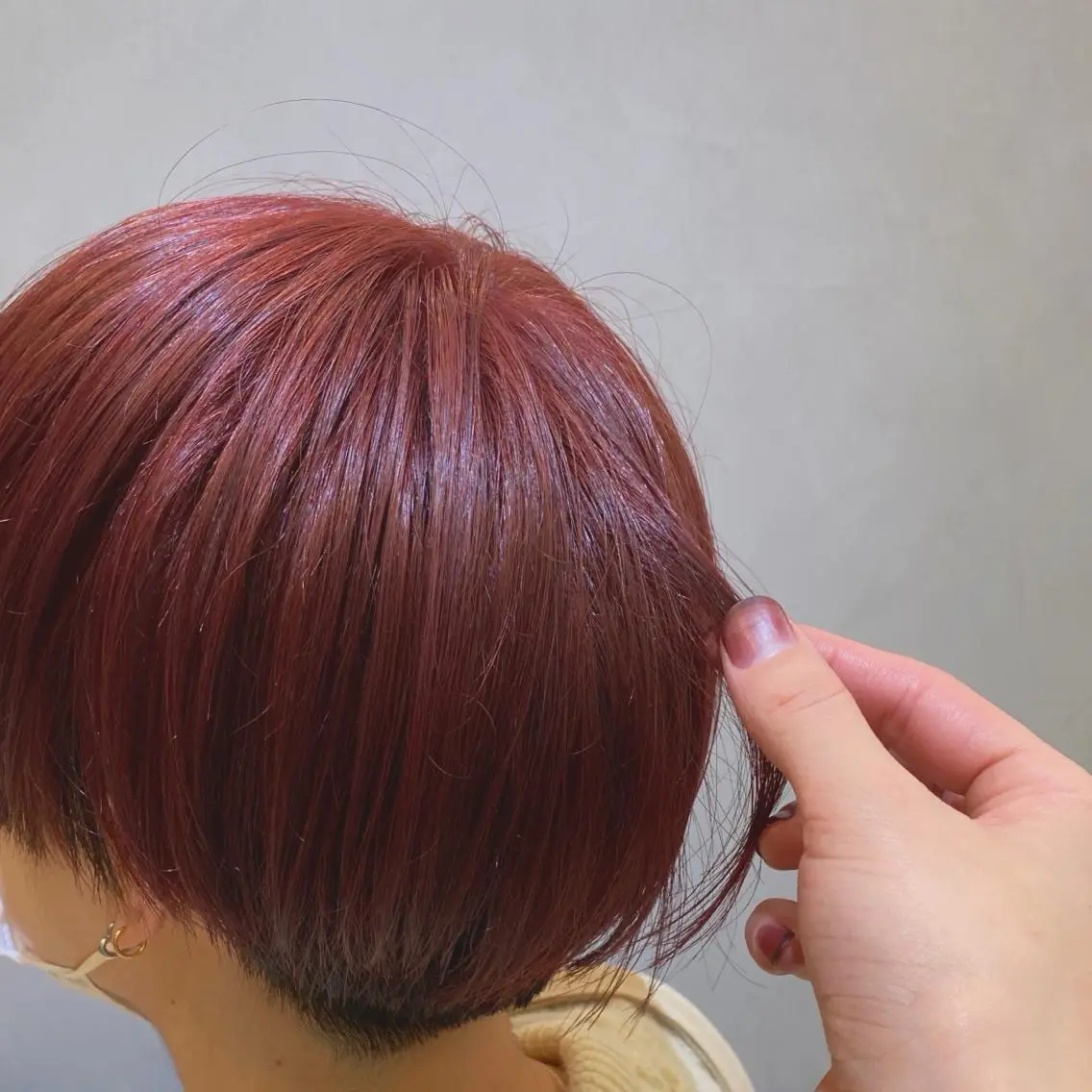 ショート カラー バイオレットカラー 森本玲🎶 天王寺のヘアスタイル