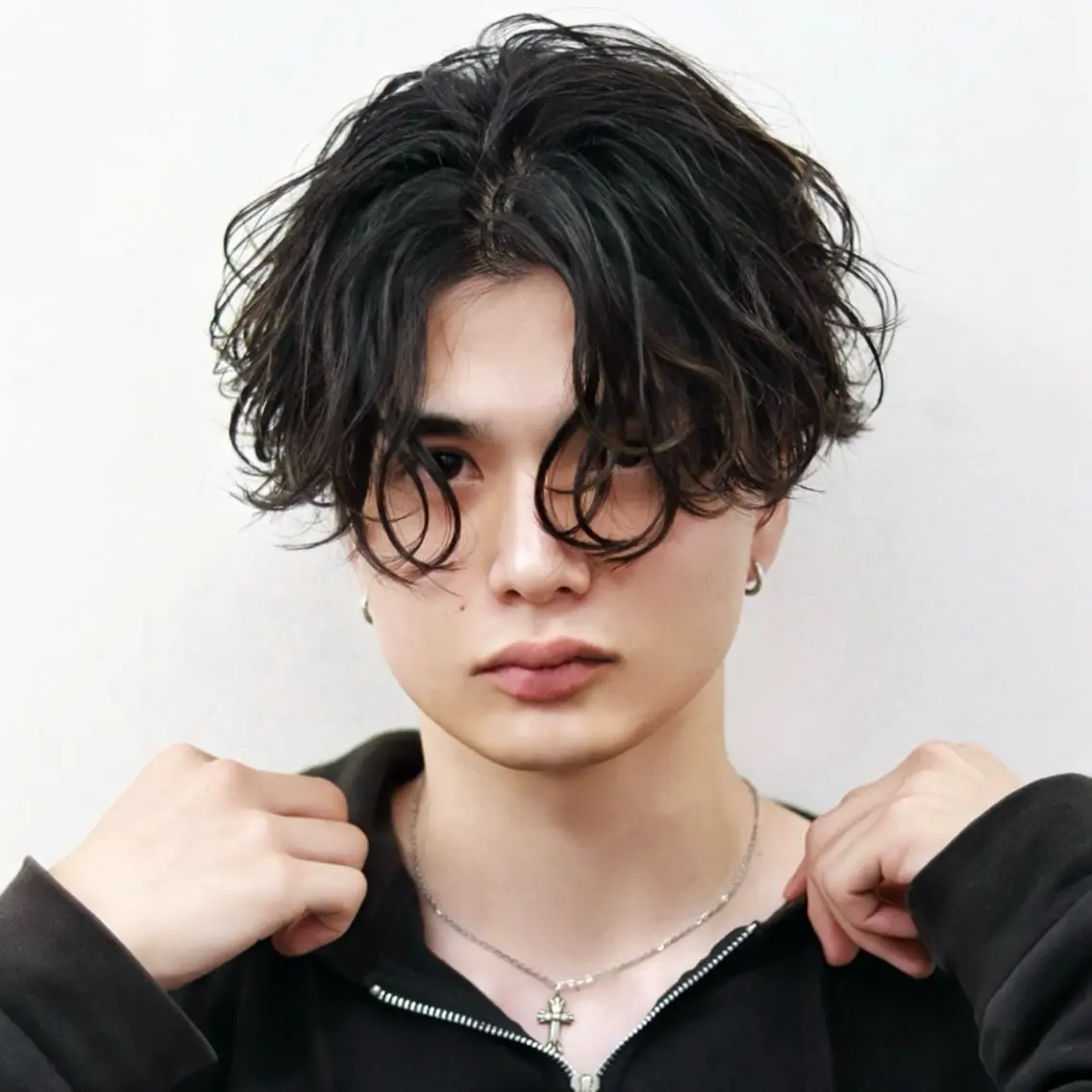 ショート パーマ ヘアアレンジ メンズ メンズパーマ カット パーマ トリートメント メンズメッシュパーマ 😈 RIKU渋谷のヘアスタイル