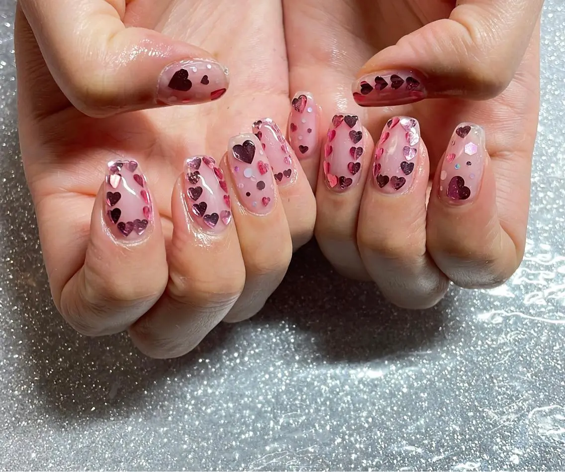ネイル ハンドネイル VIERU 🌈🎀💖のネイルデザイン