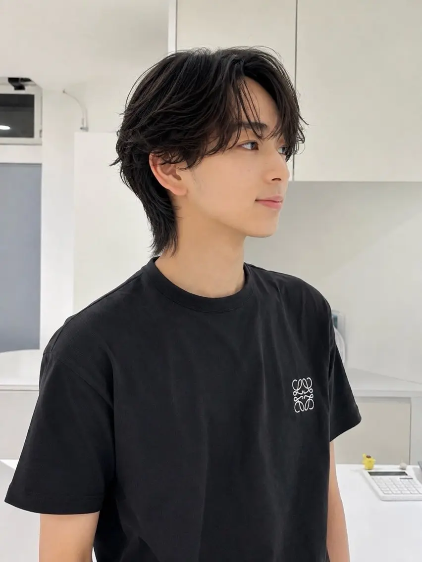 メンズ カット パーマ 平川 美咲のヘアスタイル