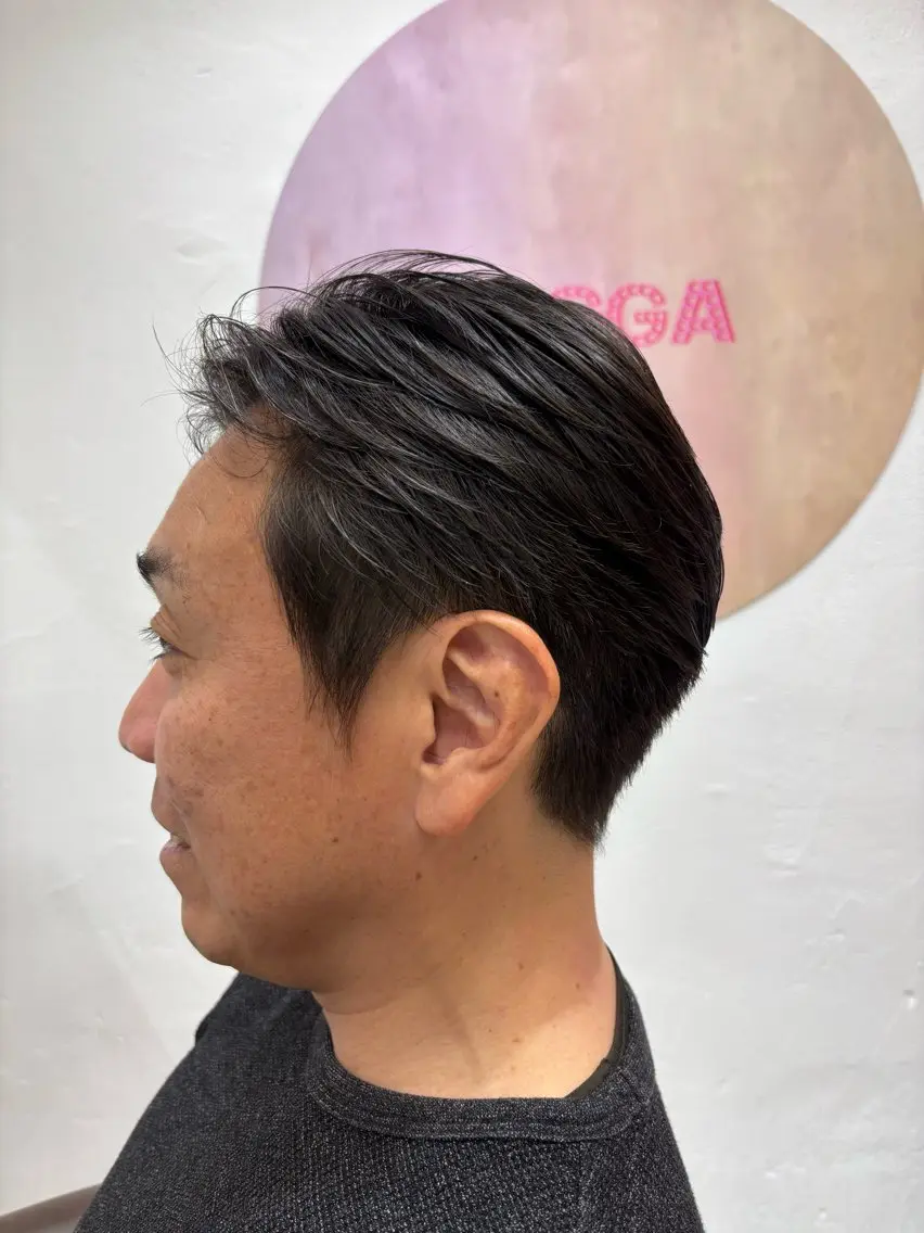 ショート メンズ ツーブロック 刈り上げ レイヤーカット カット お手入れ簡単ヘア⭐️ ネギシアヤカ⭐️のヘアスタイル