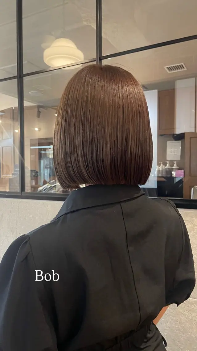 ミディアム カット トリートメント 銀座ボブカラーパーマ misakiのヘアスタイル