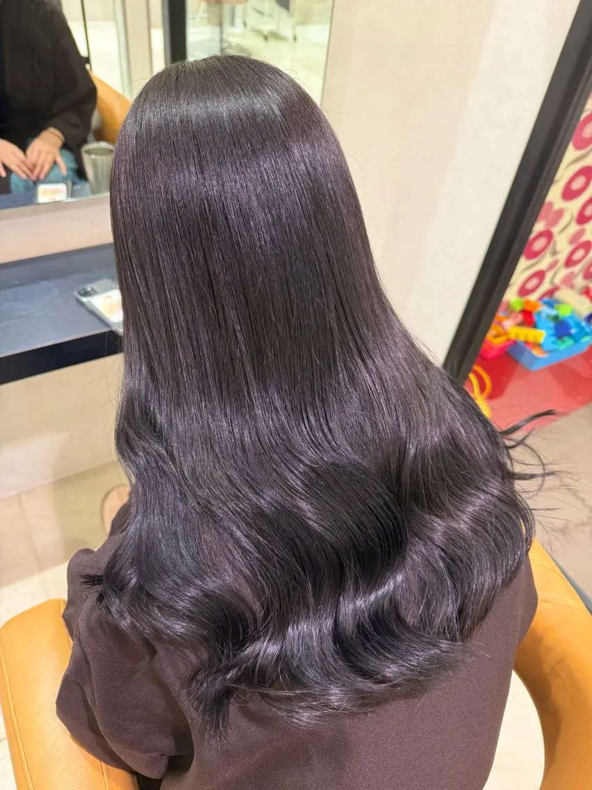 ロング カラー カット ヘアカラー 縮毛矯正 トリートメント 🍯透明感カラー MANA🍯のヘアスタイル