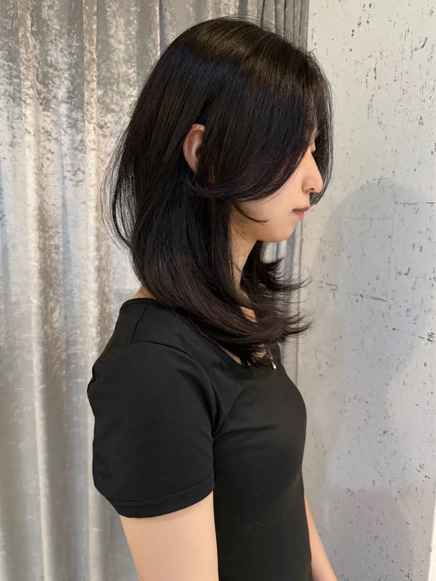 ミディアム カラー 似合わせカット カット ヘアカラー トリートメント mai / linoah˚✧のヘアスタイル
