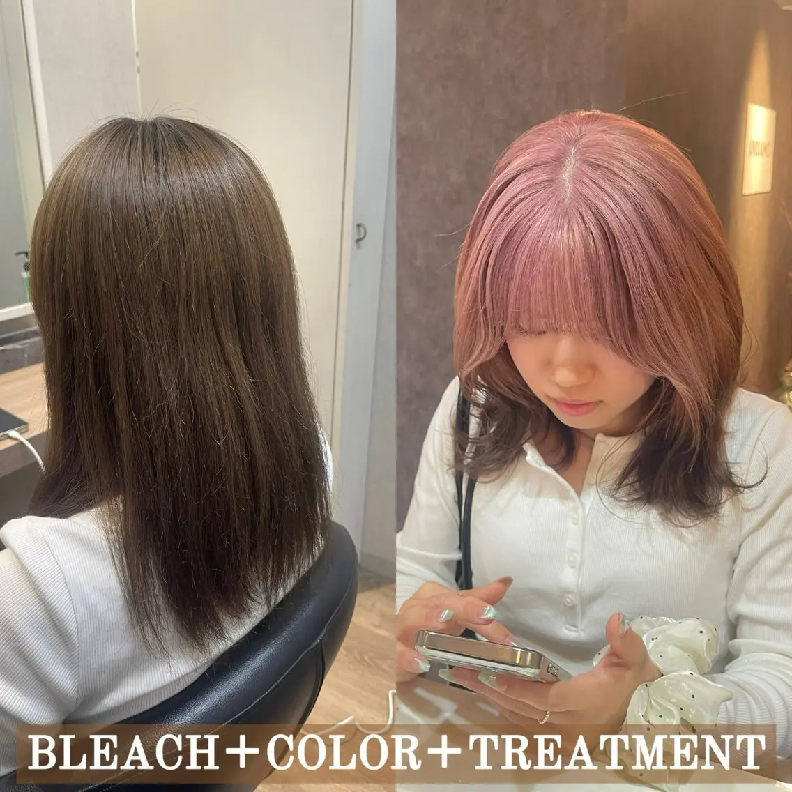 ミディアム カラー ANDIAMO SAKAE🍁楓のヘアスタイル