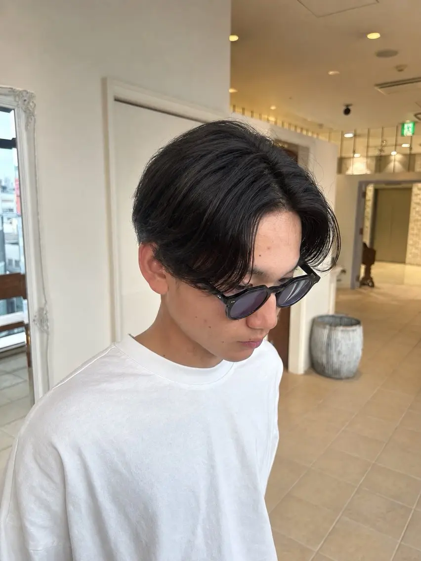 パーマ メンズ パーマ はるか モデル募集中☘️のヘアスタイル