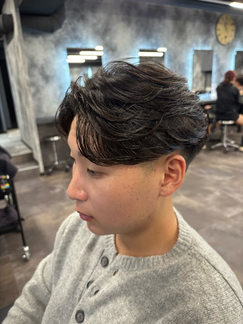 メンズ カット パーマ 🪽直毛男子の救世主 🪽フェザーパーマのヘアスタイル