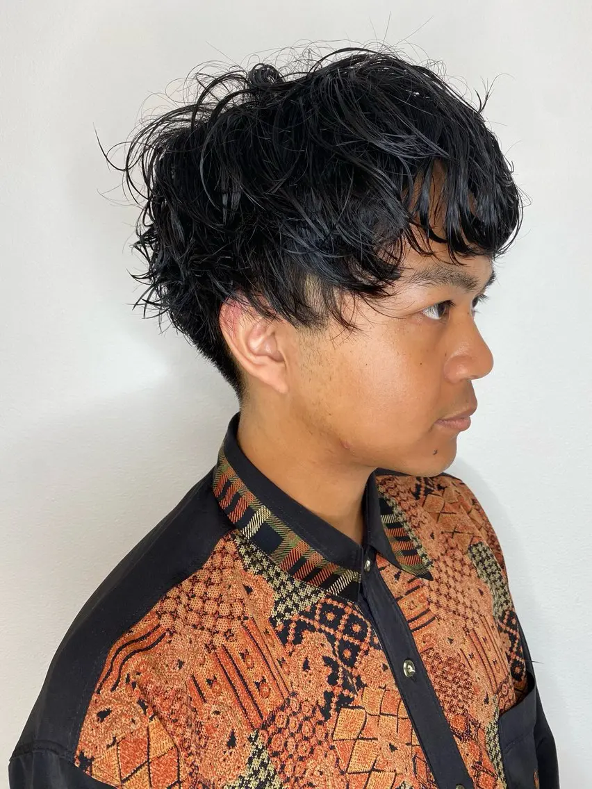 ミディアム ミディアムパーマ カット パーマ トリートメント ヘアセット Hiroshi ヒロシのヘアスタイル