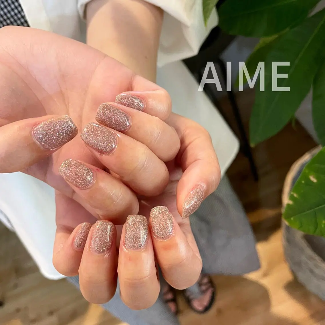 ネイル フラッシュネイル ハンドネイル AIME (momo)のネイルデザイン