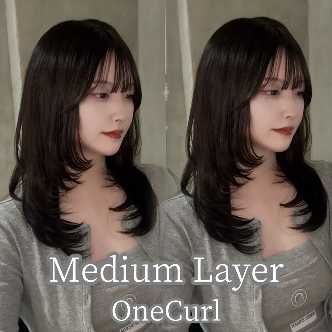 ミディアム カラー カット ヘアカラー トリートメント ブリーチなし透明感 カラー🤍ྀིきららのヘアスタイル