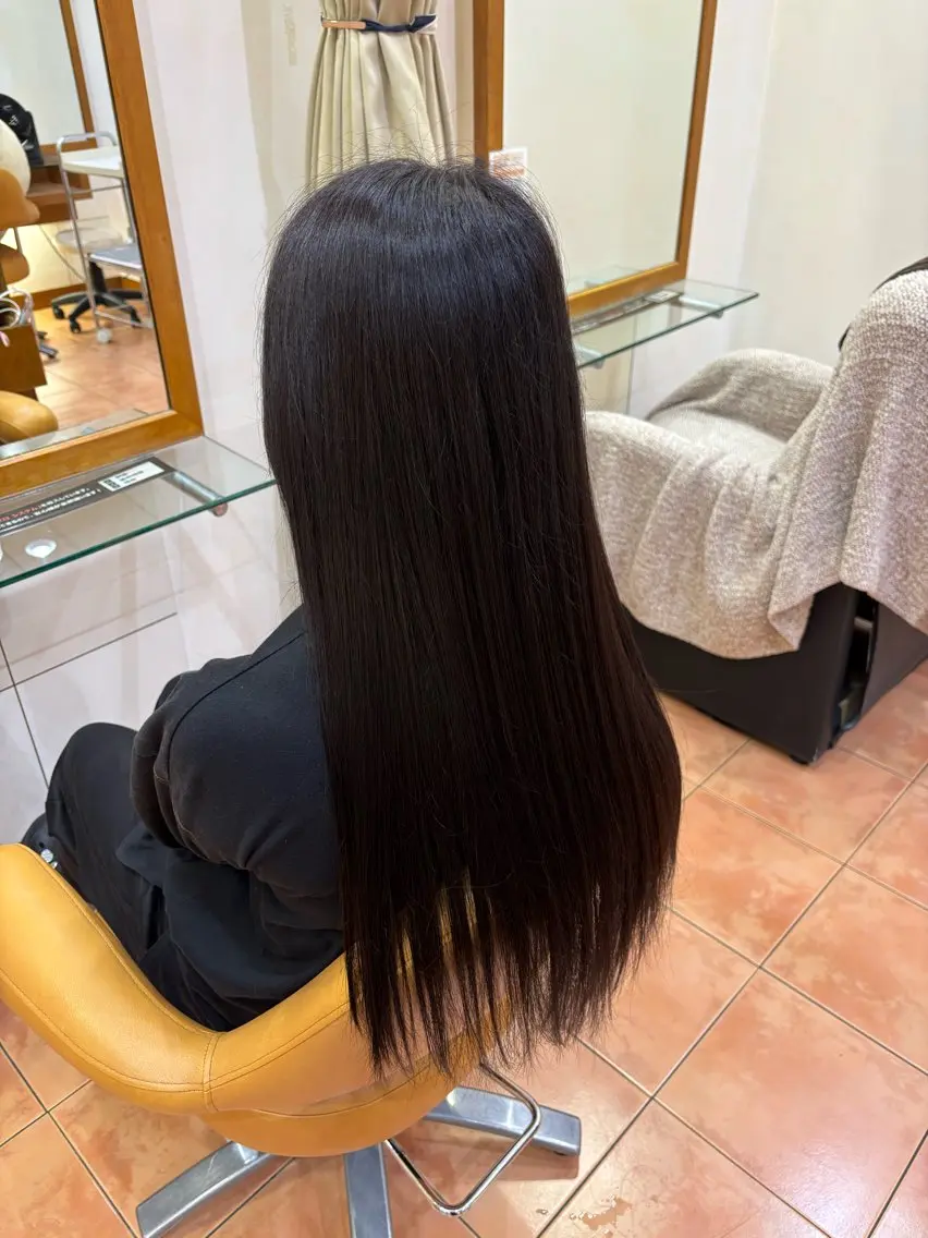 ロング カラー 黒髪 🌼藤川 波澄🌼のヘアスタイル