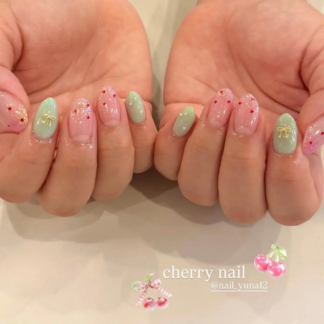 ネイル ピンク ハンドネイル 中村 結菜のネイルデザイン