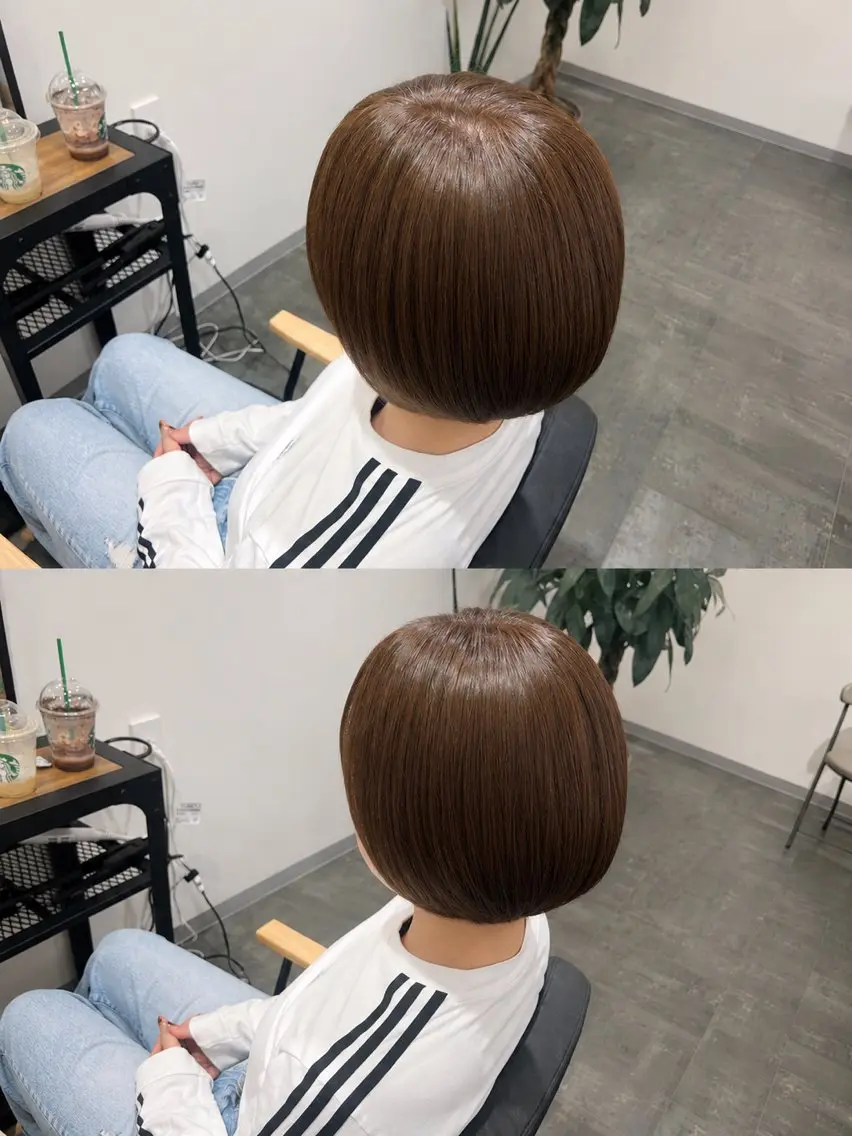 ショート カラー 渡辺 リオのヘアスタイル