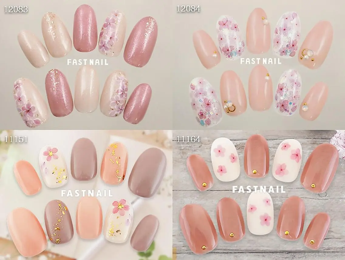 ネイル 桜ネイル ジェルネイル マグネットネイル ニュアンスネイル パラジェル ファストネイル テラスモール湘南店のネイルデザイン