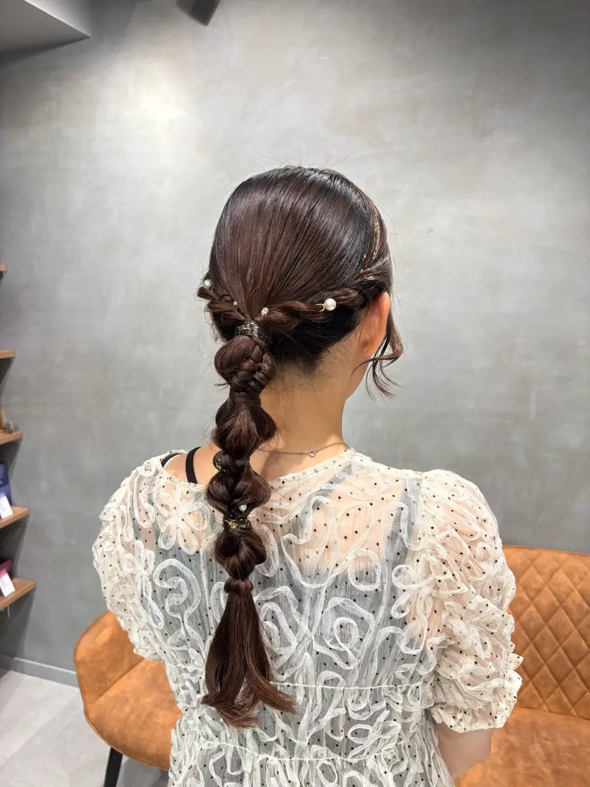ヘアアレンジ ヘアセット 透明感カラー💎 アレンジ🩰Rimiのヘアスタイル