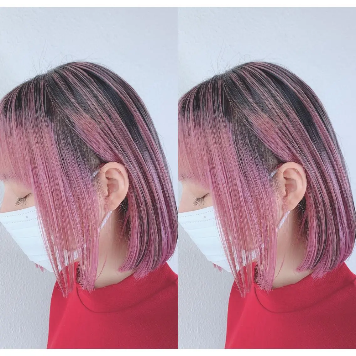 ショート カラー バレイヤージュ ブリーチ レイヤーカット ヘアカラー 似合わせ/ カラー.岡田友仁のヘアスタイル