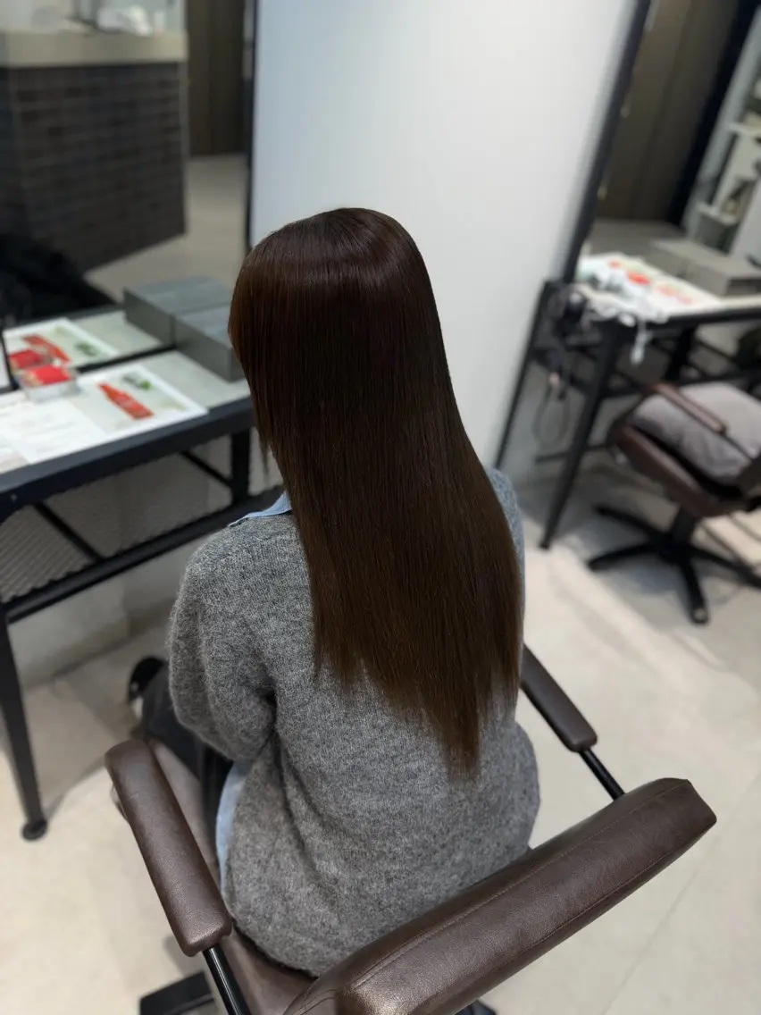 ロング カラー caho／大阪梅田 韓国ヘア♡のヘアスタイル