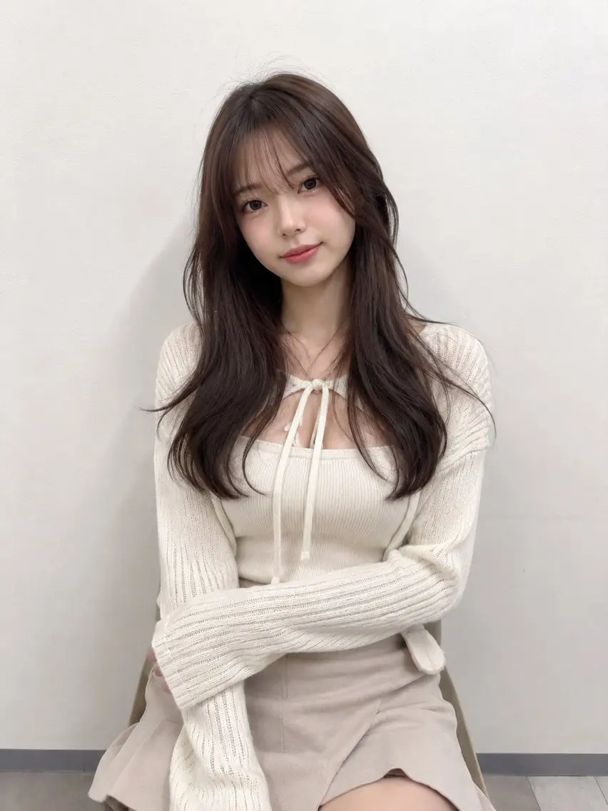 ロング カラー カット ヘアカラー 松本 俊樹のヘアスタイル