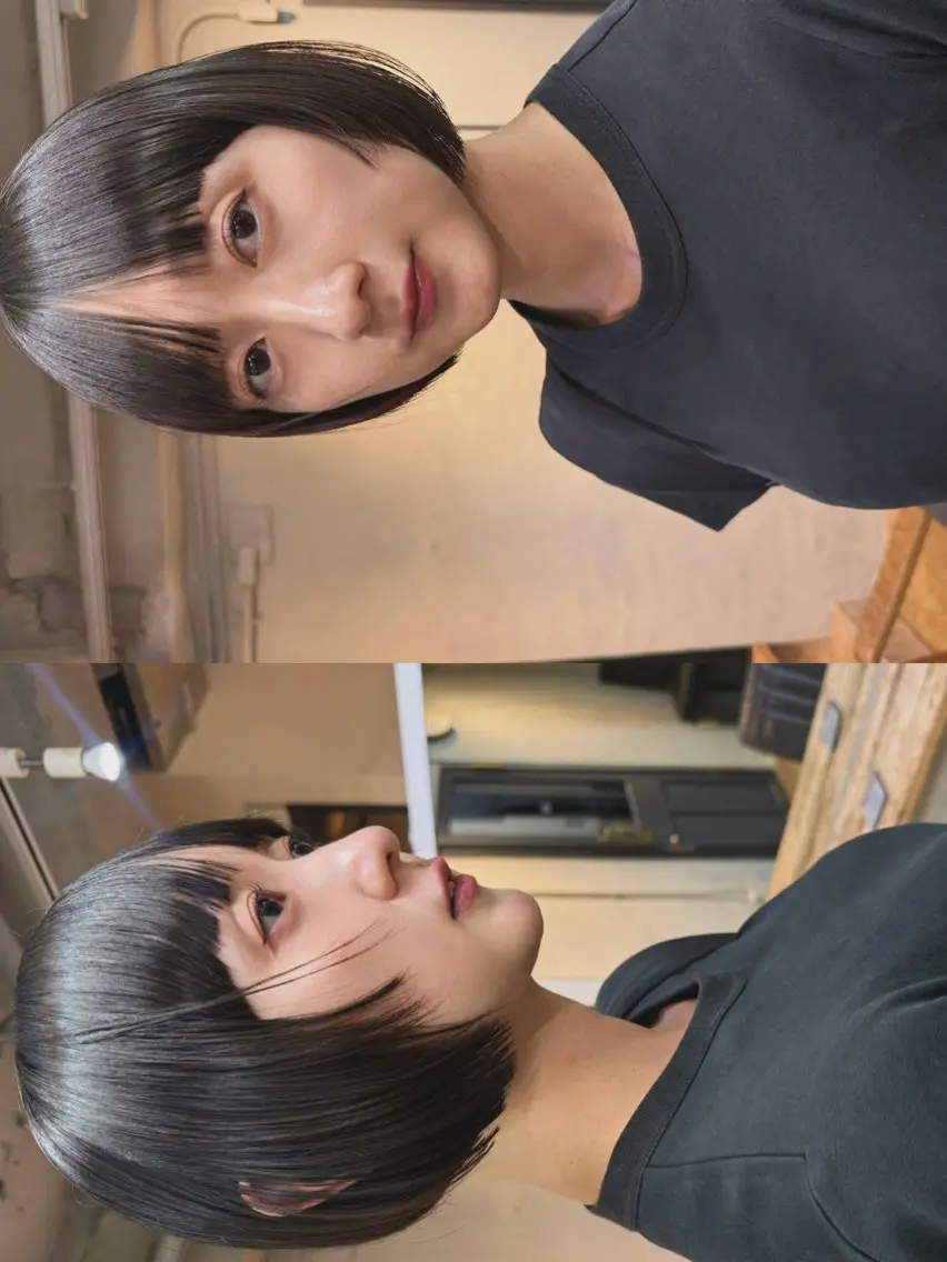 ショート ショートボブ ボブ ショートヘア カット ヘアカラー トリートメント 森貴裕/ニュアンス パーマ/オリーブのヘアスタイル