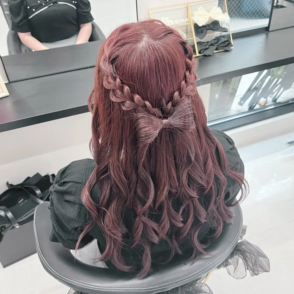 ロング ヘアアレンジ ハーフアップ ヘアセット MILD by 17 秋葉原 ‪♡みづき♡のヘアスタイル