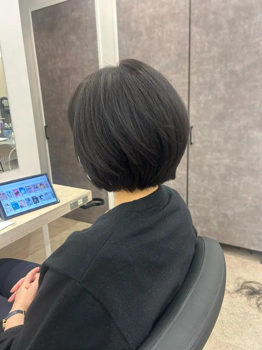 ショート ショートボブ ボブ ショートヘア 🐬レイヤー /透明感/あいか🫧のヘアスタイル