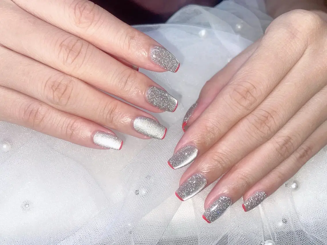 ネイル フラッシュネイル フラッシュマグ マグネットネイル ハンドネイル 【新宿】Nail Yamazakiのネイルデザイン