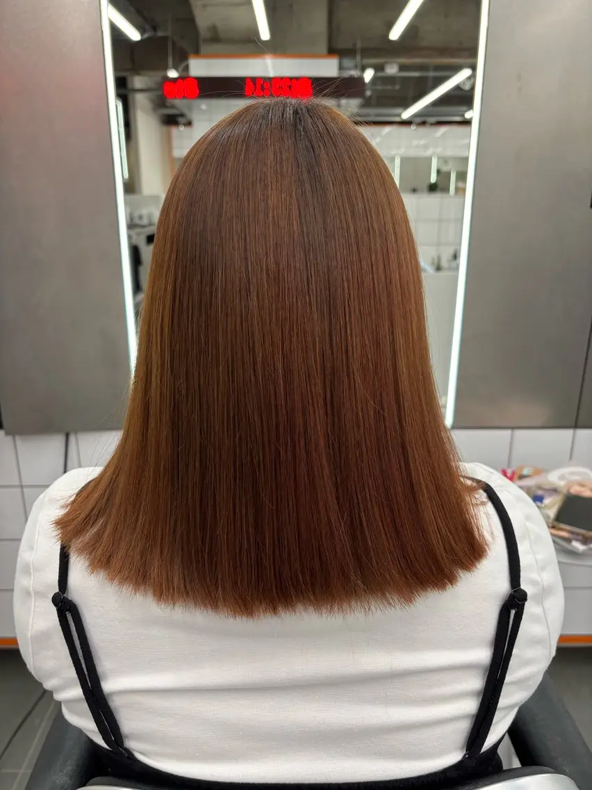 ミディアム 阿部 来央のヘアスタイル