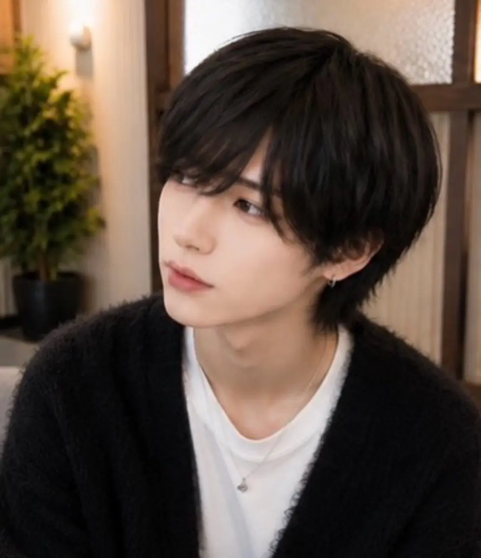 ショート メンズ センターパート メンズ韓国風 韓国マッシュ マッシュ メンズパーマ 💎Dia/めぐ🪼 メンズパーマ/理容師のヘアスタイル