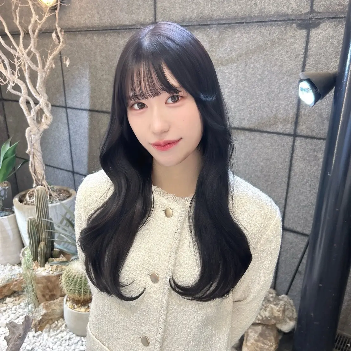 ロング カット ヘアカラー トリートメント 🇰🇷レイヤー/ト レンドまつげ🎀ミキのヘアスタイル