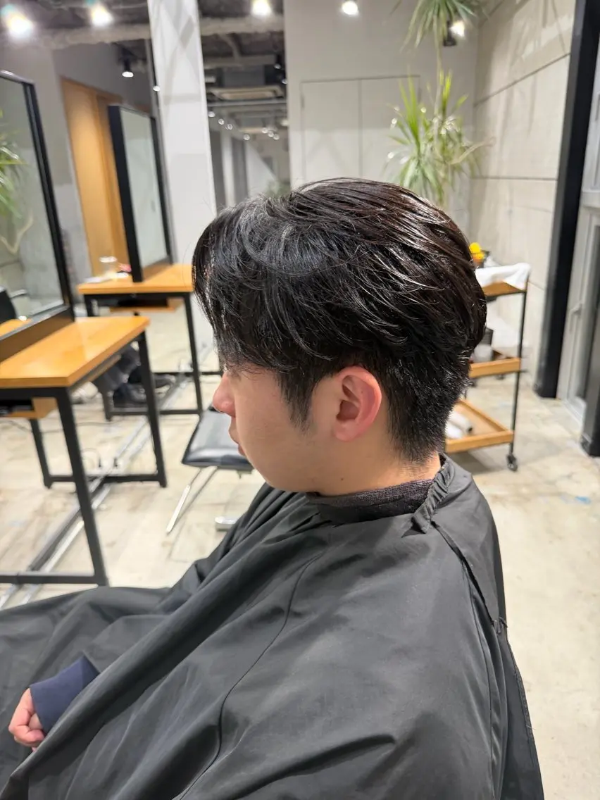 ミディアム 縮毛矯正 縮毛矯正 村田 健のヘアスタイル