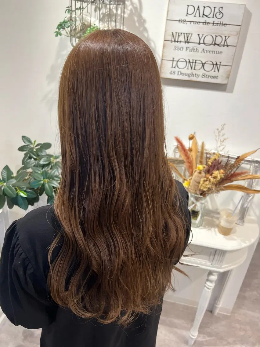 ロング カット ヘアカラー トリートメント 井上 美春のヘアスタイル