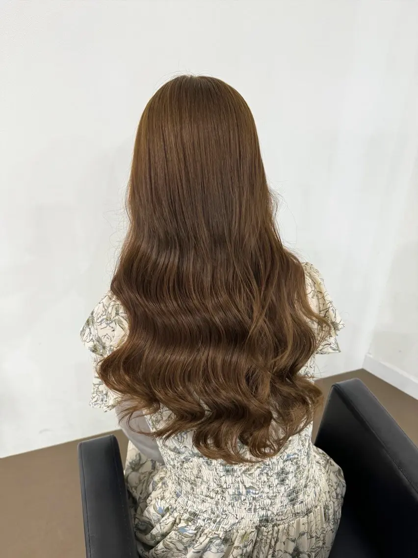 ロング ボブ くびれヘア 髪質改善 韓国風ヘア レイヤーカット 【ioe岡本】🐶 向井歩のヘアスタイル