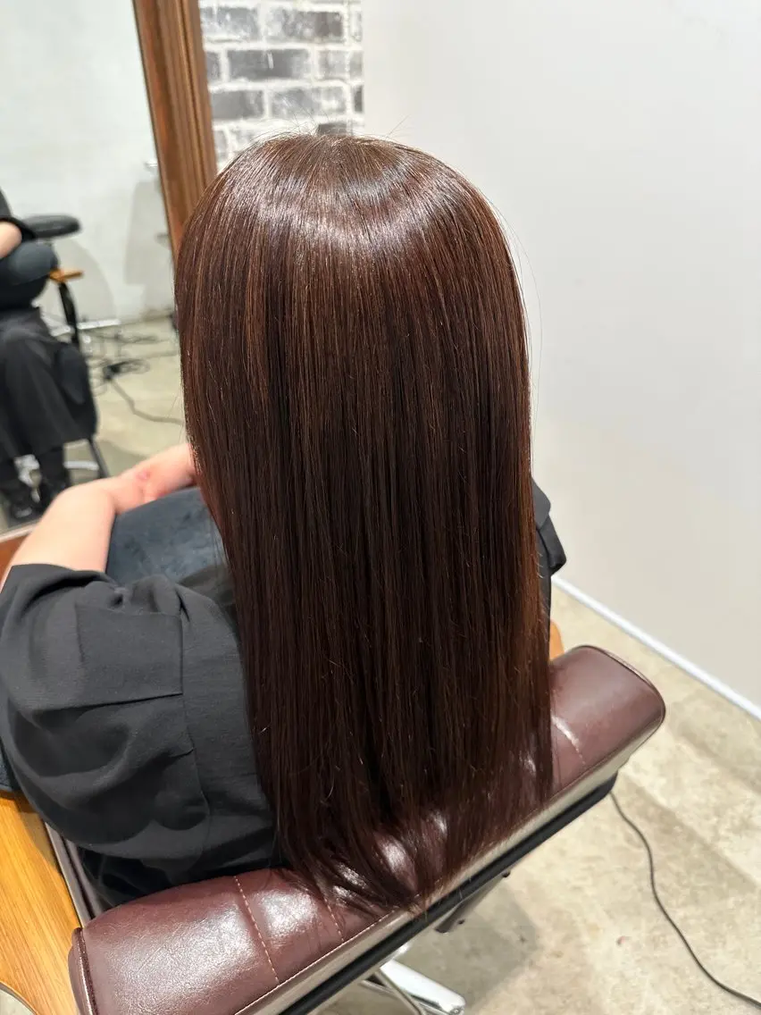 ロング トリートメント 縮毛矯正 ダブルカラー 大募集中❣️ あいりのヘアスタイル