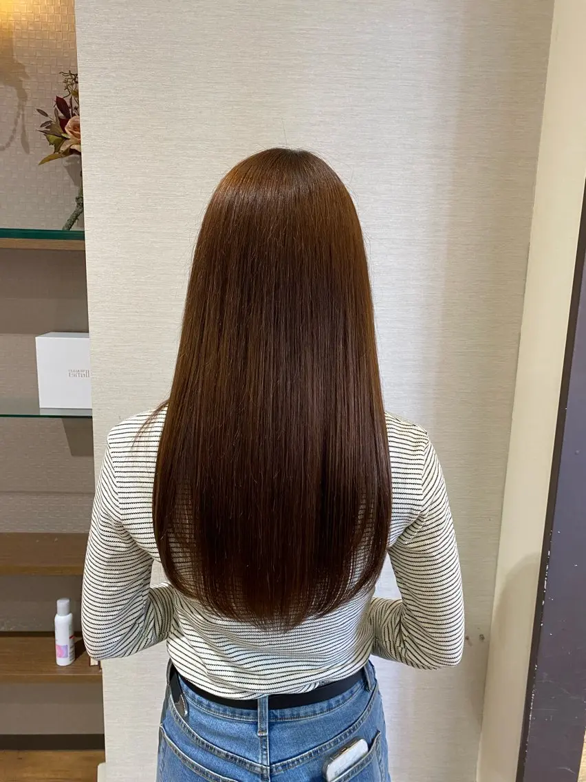 【施術してすぐのしっとり感と未来の美髪も育てたい方向け】美髪プロテインTR×オージュア3step＋艶カラー＋カットの写真