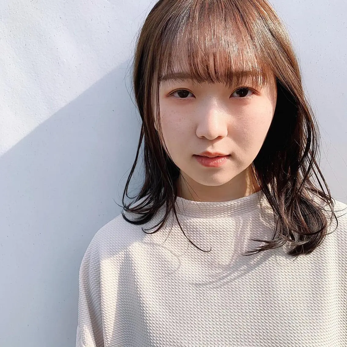 ミディアム カラー 中川 竜誠のヘアスタイル