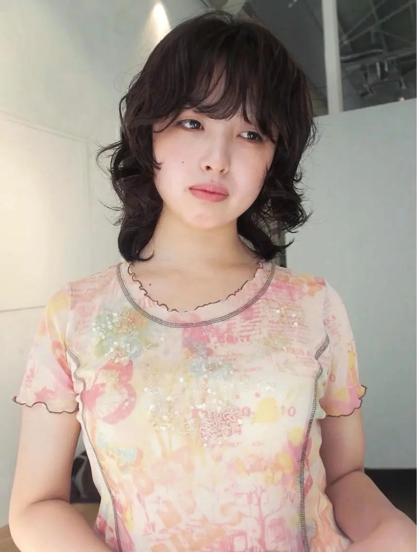 ミディアム カラー ブラウンカラー ヘアカラー トリートメント ヘッドスパ ヘアセット 田中 瑠愛のヘアスタイル