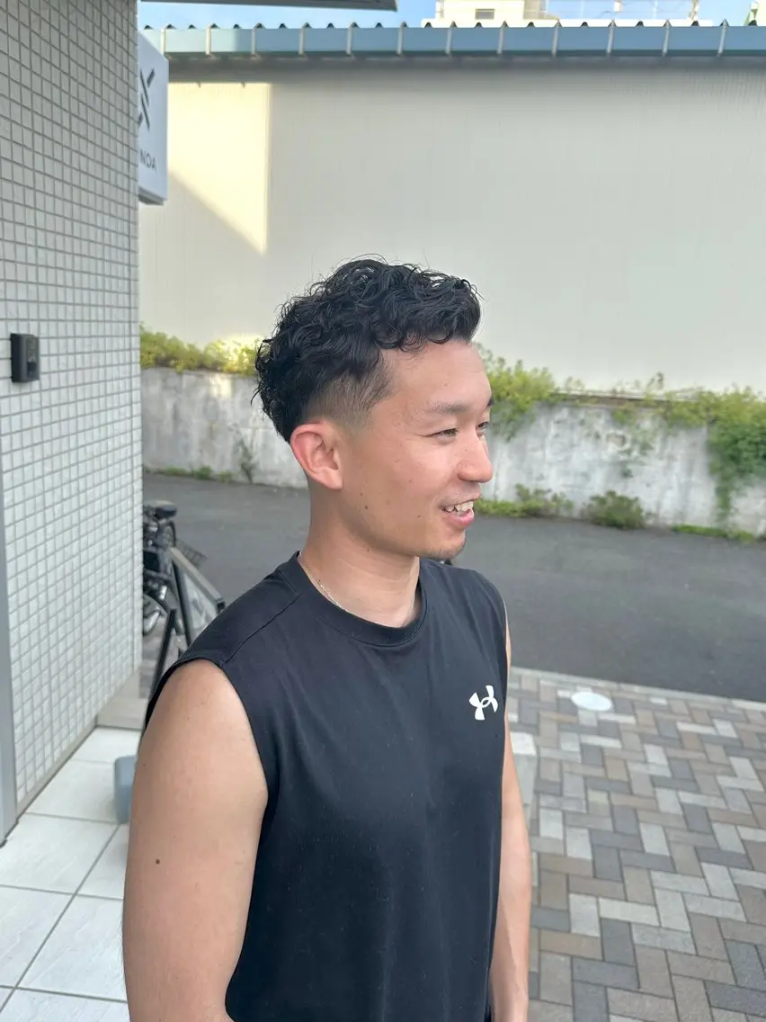 ショート パーマ メンズ メンズパーマ 🔥メンズ特化/ パーマ＆カット🌀のヘアスタイル