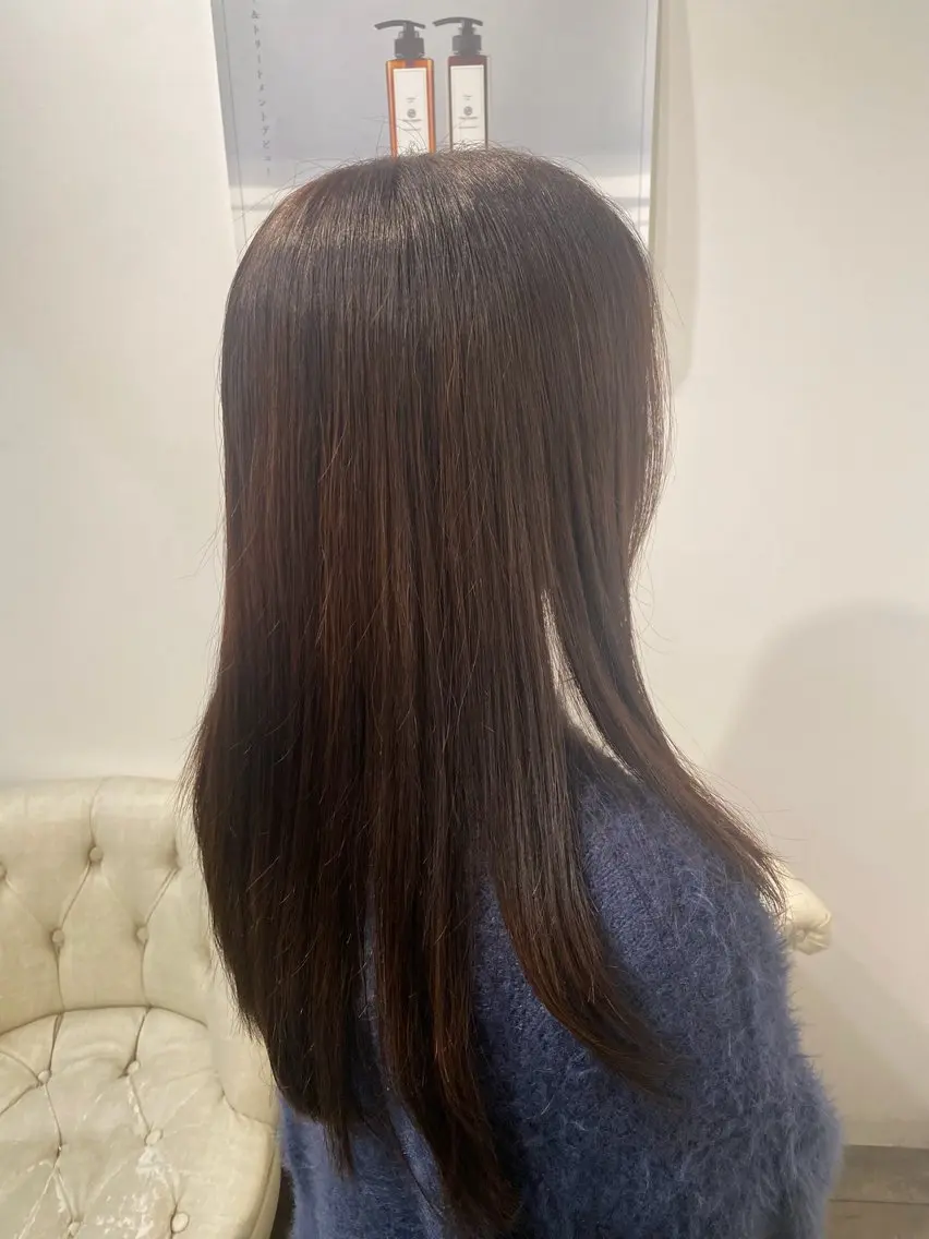 セミロング カラー 艶髪透明感カラー🩶 ✨Miriのヘアスタイル