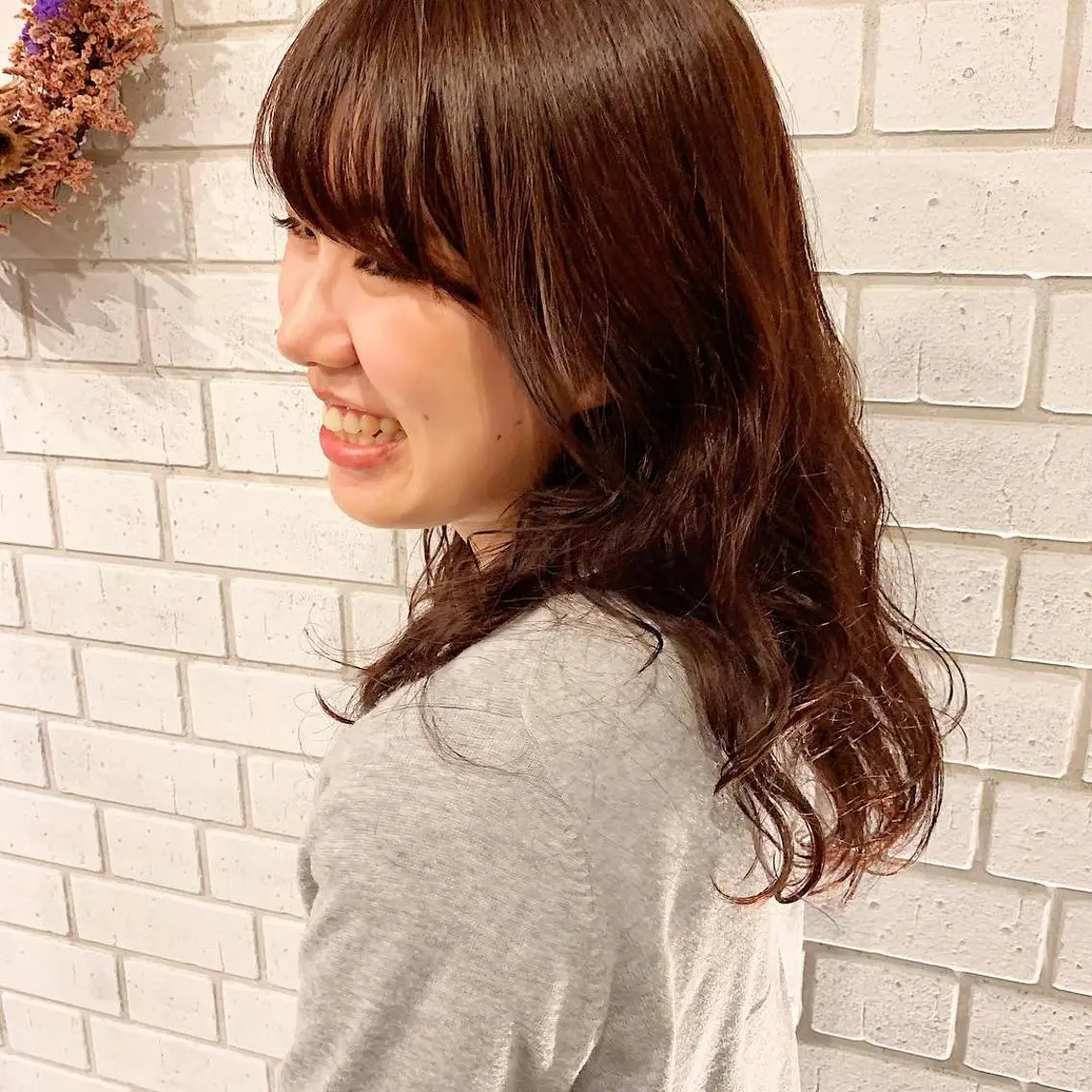 ロング カラー パーマ 中川 竜誠のヘアスタイル