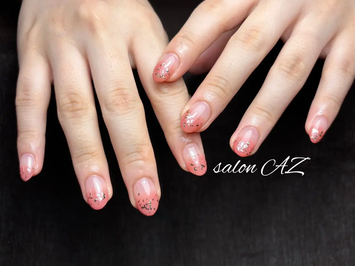 ネイル アートネイル 長さ出し フットネイル フレンチネイル ジェルネイル ハンドネイル salon AZのネイルデザイン