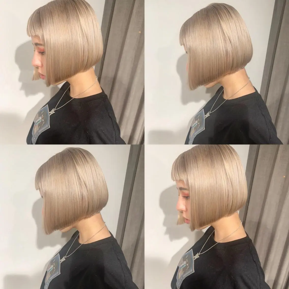 ミディアム カラー ヘアカラー トリートメント ヘアセット ✨艶ブリーチカラー ✨四ノ宮裕己のヘアスタイル