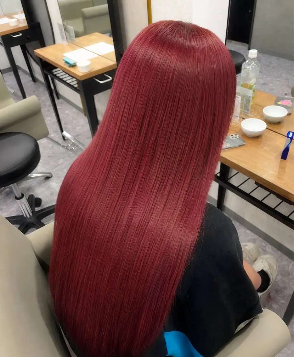 ロング カット ヘアカラー 新宿/ハイトーン/ シールエクステ 祐介のヘアスタイル