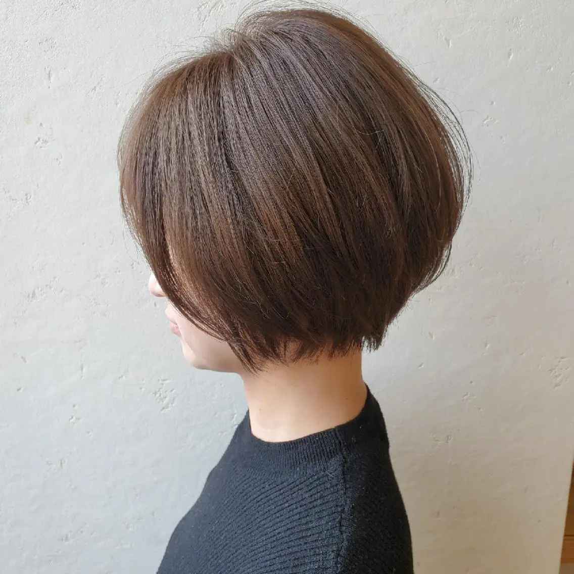 ショート ばんの かすみのヘアスタイル