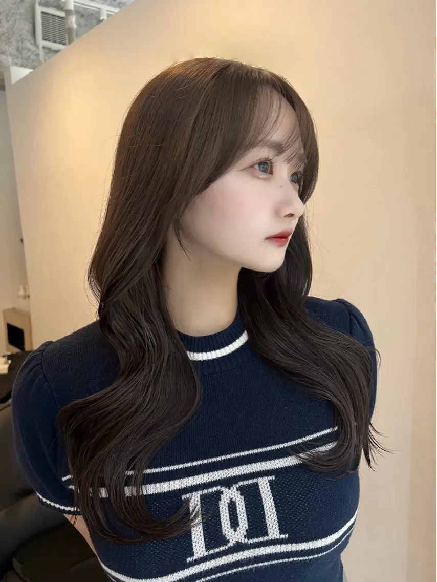 ロング カット ヘアカラー トリートメント 韓国ヘア🩶侑矢 艶髪透明感/福岡のヘアスタイル