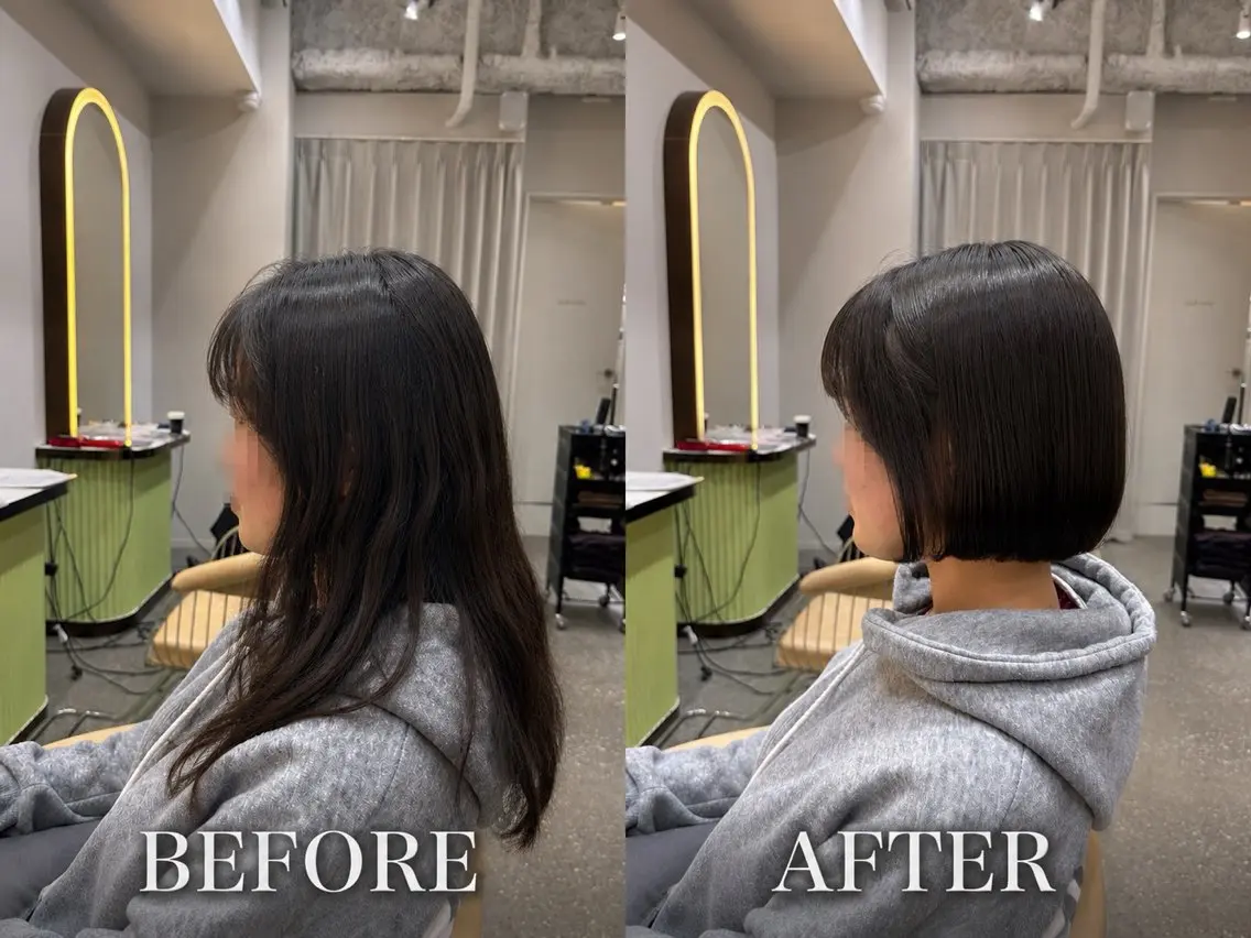 ショート 🩵韓国レイヤー│ ハッシュ│愛華🪽のヘアスタイル