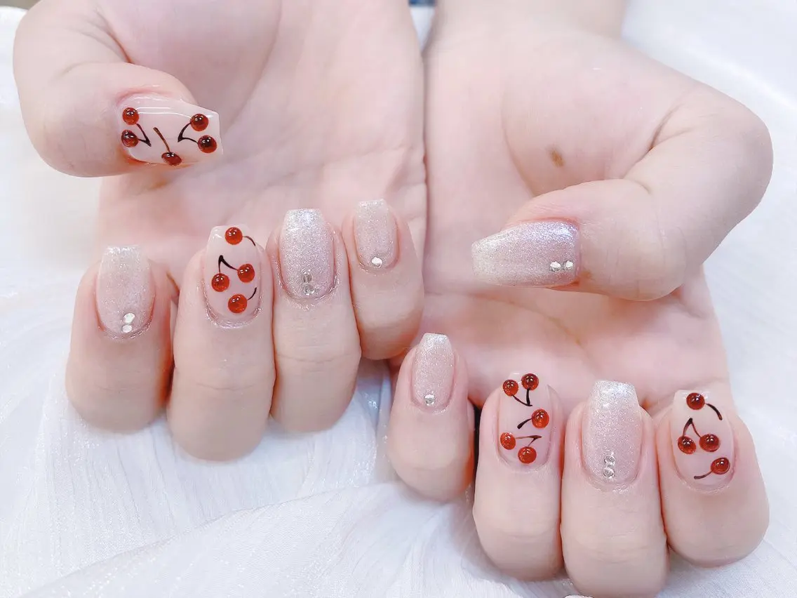 ネイル チークネイル 成人式 フレンチネイル グラデーション 氷ネイル・うるうるネイル ハンドネイル DUO MI nail salonのネイルデザイン