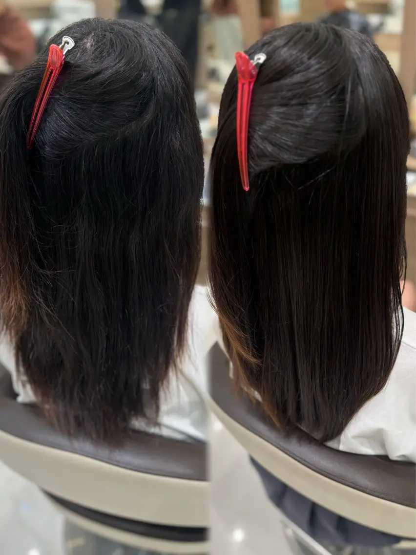 ロング 縮毛矯正 トリートメント 縮毛矯正/パーマ ⭐️安井七海のヘアスタイル
